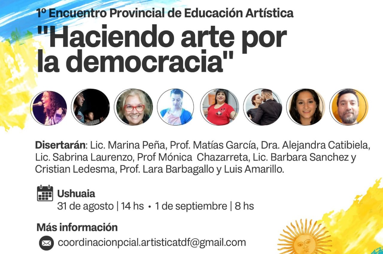 invitan a participar al 1er encuentro provincial de educación artística