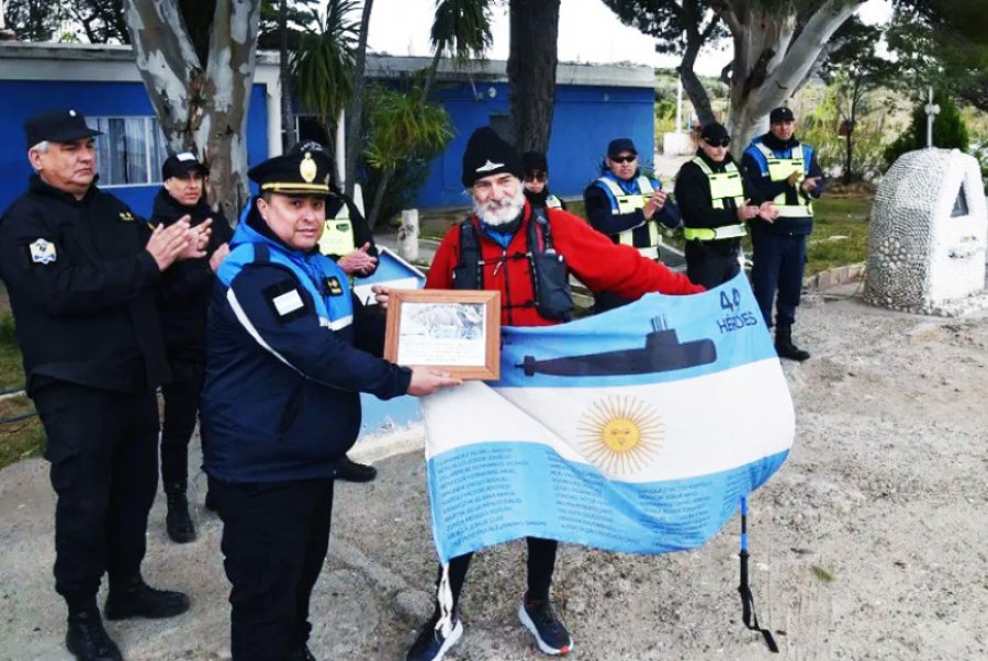 Tibaldi ingresó a Santa Cruz en su raid hacia Ushuaia