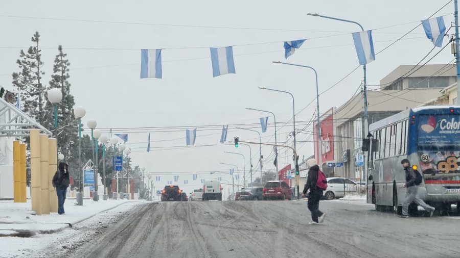 Hoy rige la Alerta Amarilla por intensas nevadas en Río Grande y Ushuaia