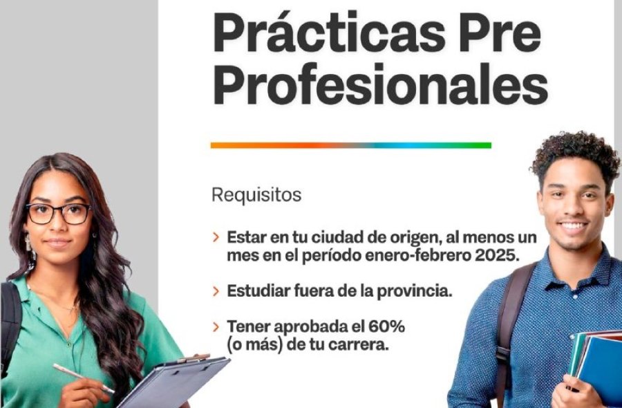 Abrieron las pre inscripciones para participar de las prácticas pre profesionales